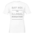 Say No to Illegal Migration unisex T-shirt by Kells Clothing