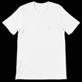 Premium white T-shirt front with KC left-chest logo #color_white