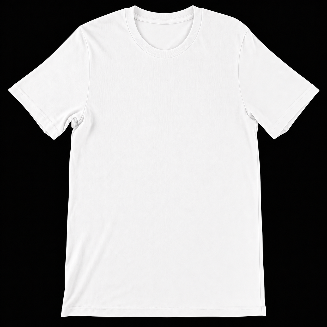 Premium white T-shirt front with KC left-chest logo #color_white